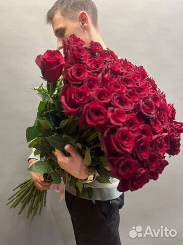 Роза эквадор букеты из 100 см розы. Большой бутон
