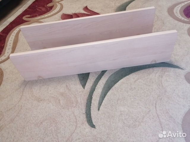 Две полки навесные под белёный дуб 86 см на 20 см