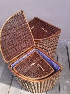 Бельевые корзины +для ванной комнаты