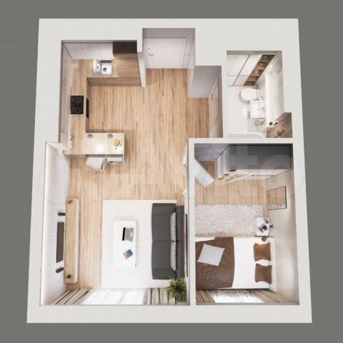 2-к. квартира, 55,8 м², 9/13 эт.