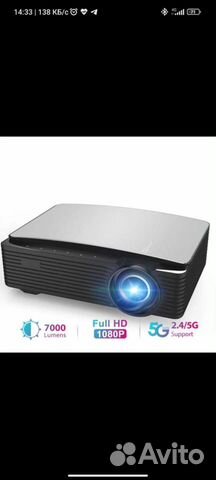 Проектор Full HD 4K, 1080P, Multiscreen, Wi-fi