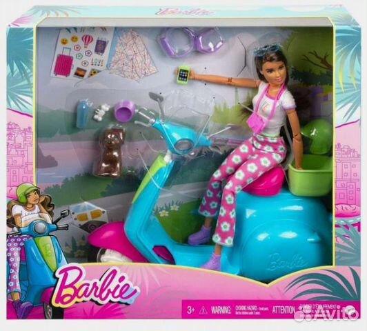 Набор игровой Barbie со скутером и аксессуарами