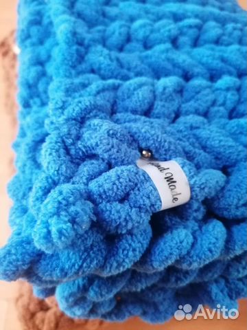 Плед из ализе пуффи