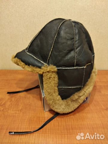 Шапка- Авиатор из овчины 60 р
