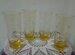 Высокие стаканы из янтарного стекла СССР-4 шт