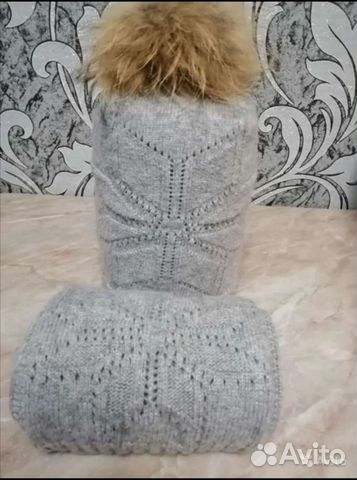 Шапки вязаные, шарфы