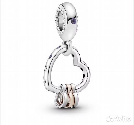 Pandora сердца 4-х (шарм, подвеска) оригинал