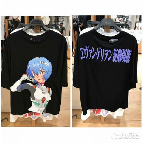 Футболка bershka evangelion ayanami rei 