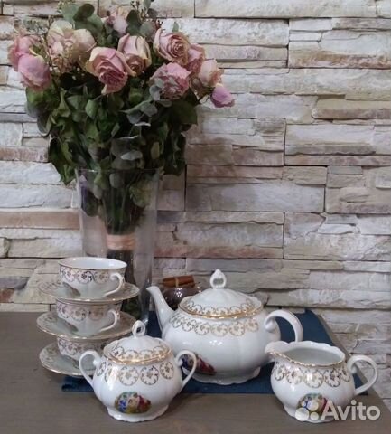 Чайный сервиз 15 предметов, Чешский фарфор