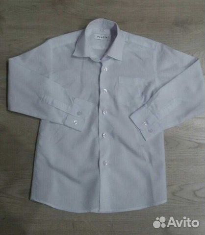 Рубашка белая, рост 122
