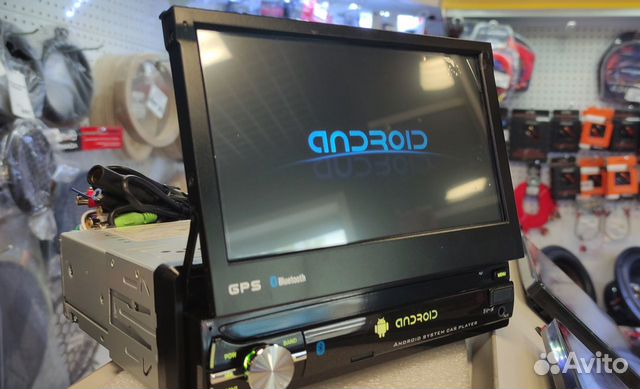 Магнитола Android новая 1 DIN выдвижной экран