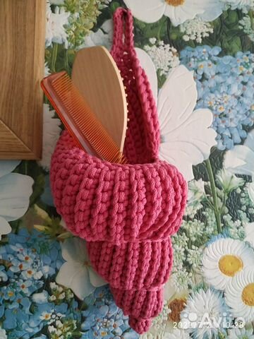 Корзинки интерьерные ракушки