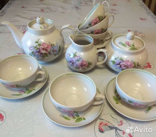 Сервиз,чайные пары Агашки,Дулево