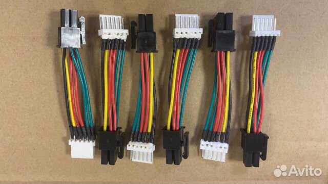Коннектор для вентилятора Whatsminer с 6pin на 4pi купить в Москве ...
