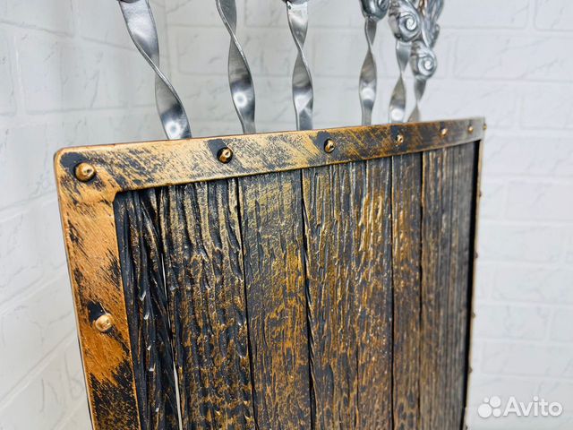 Шн0530 Шампурница Подставка для шампуров ковка