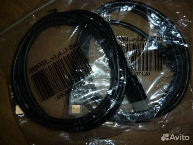 Hdmi кабель новый в упаковке длина 1.5 м