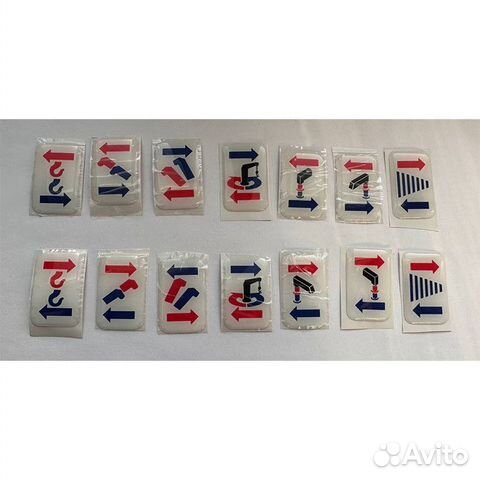 Наклейки на ручки рычагов управления кму tadano