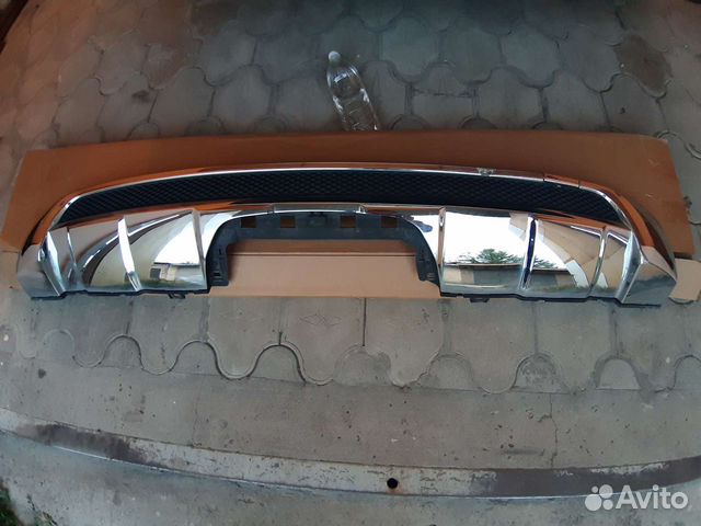 Хром заднего бампера Mercedes ML w166