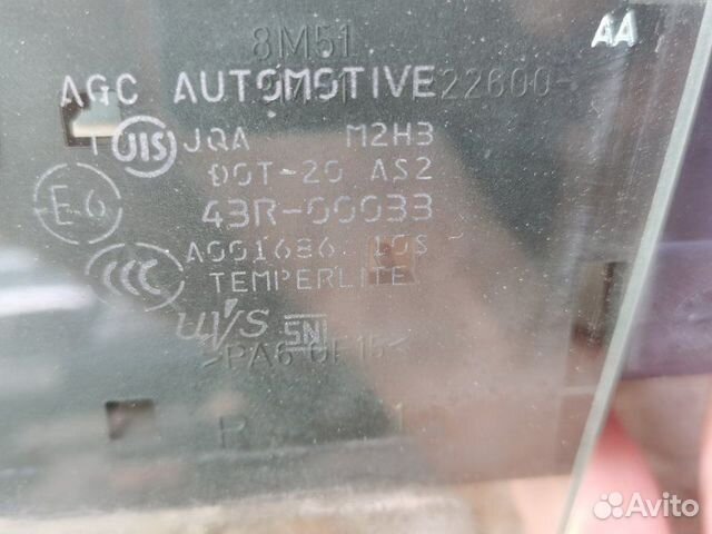 Стекло двери заднее левое Infiniti Q50 V37