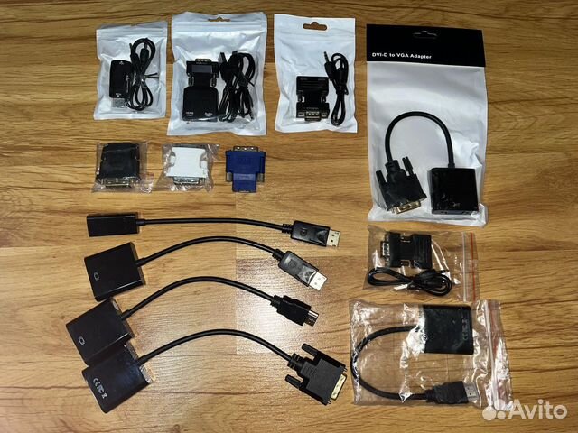 Адаптеры VGA hdmi DVI displayport для видеокарт