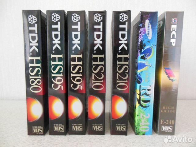 Видеокассеты VHS новые запечатанные