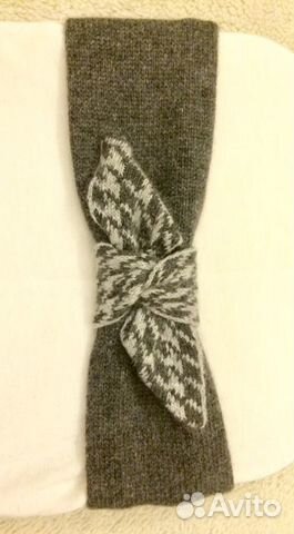 Стильная повязка на голову теплая (новая)