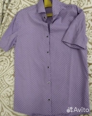 Рубашка с коротким рукавом на 9-10 лет