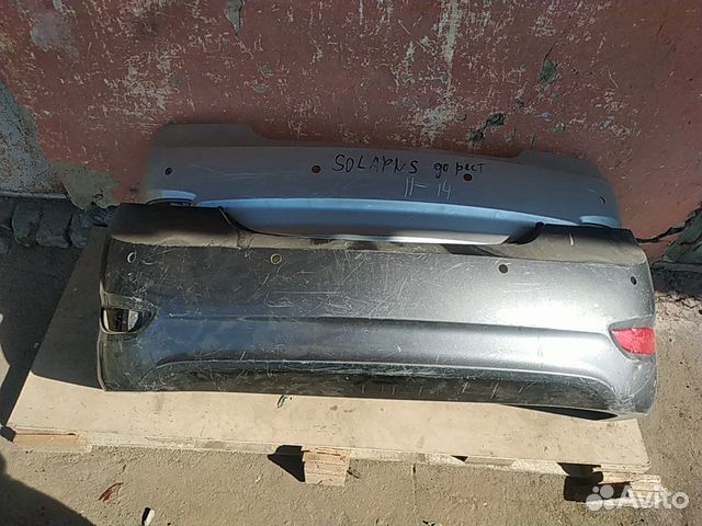 Задний бампер Hyundai solaris седан