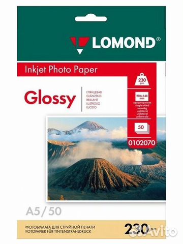 Фотобумага Lomond A5 (глянцевая/матовая)