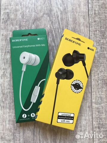 Наушники проводные с микрофоном (новые)