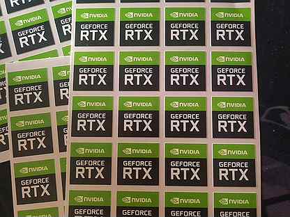Наклейки на компьютер Nvidia GeForce RTX