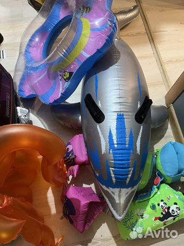 Надувной круг жилет нарукавники дельфин