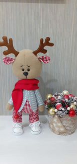 Кукла ручной работы оленёнок Оливер