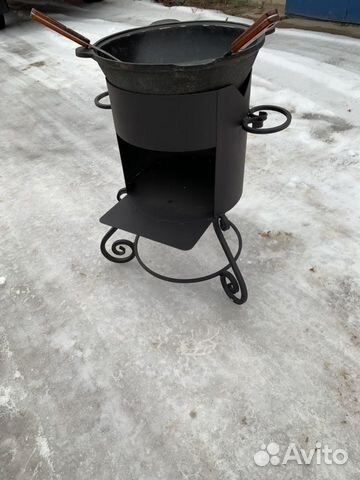 Печь (очаг) под казан каваная