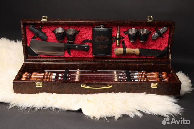 Шашлычный набор в подарочном кейсе