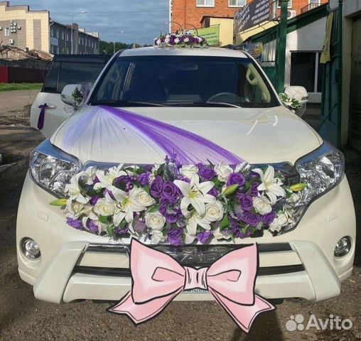 Свадебные украшения на машину №20