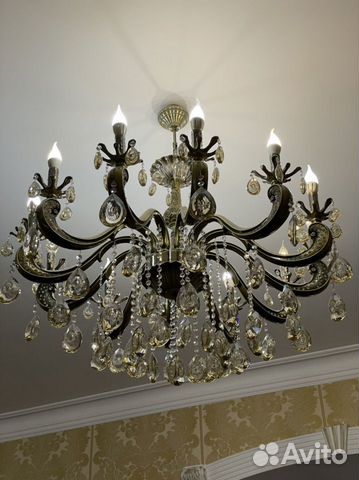 Люстра бронзовая, 2 штуки