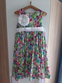 Нарядное платье для девочки 128-134