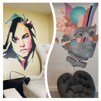 Роспись стен, меловых досок