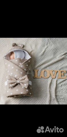 Конверт-одеяло и шапочка 