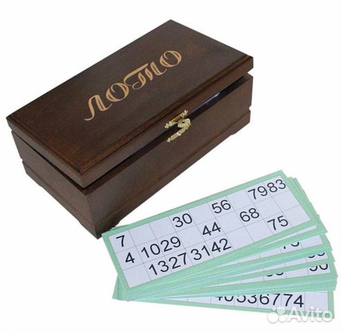 Лото, бочонок деревянный