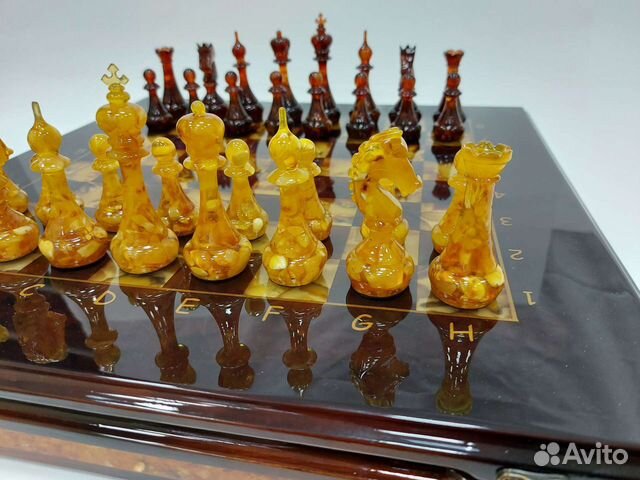 Шахматы янтарные арт. 000021