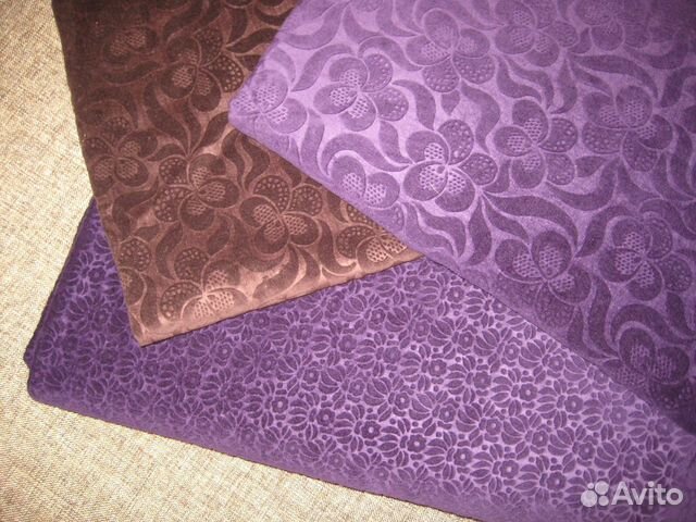 Ткань - бархат тесненный. Винтаж