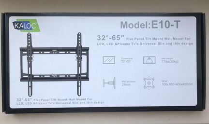 Кронштейн крепление для тв наклонный kaloc E 10-T