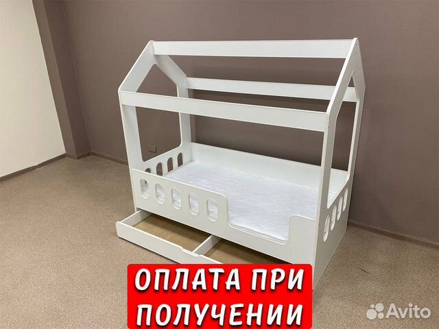 Детская кроватка домик Матрас в подарок