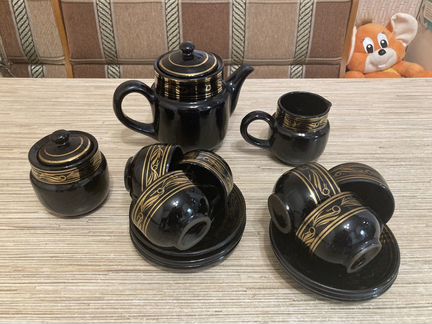 Сервиз кофейный синий кобальт