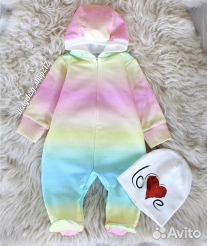 Комплект комбинезон+ шапочка новый
