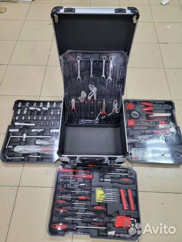 Инструменты 187 предметов в наборе с колесами