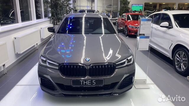 Сплиттер/губа для BMW G30 чёрный глянец