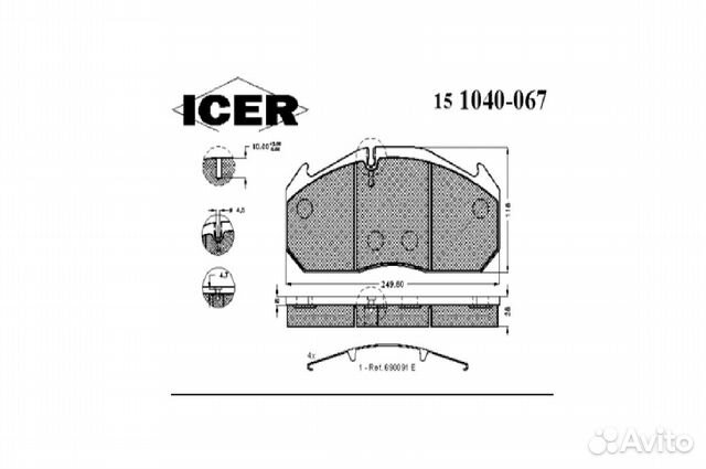 Колодки тормозные 29030 / 29113 MAN F90/F2000/TG-A